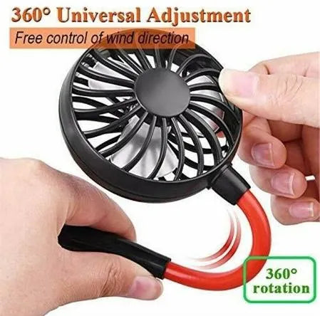 Rechargeable USB Portable Neck Fan - Tiny Toys