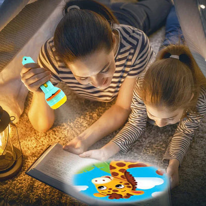 Mini Flashlight Slide Projector Toy For Kids 🔦 - Tiny Toys