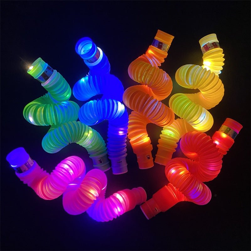 LED Flash Pop Tubes Sensory Toy pack of 5 Random Colors
