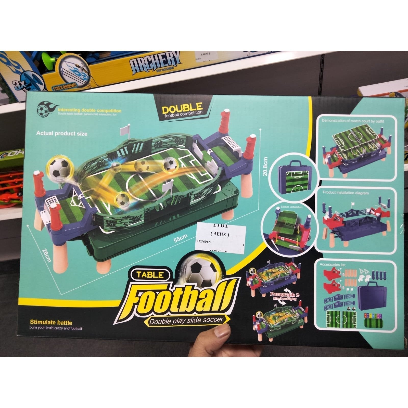 Mini Foosball Tabletop Game Set for Kids 2-Player