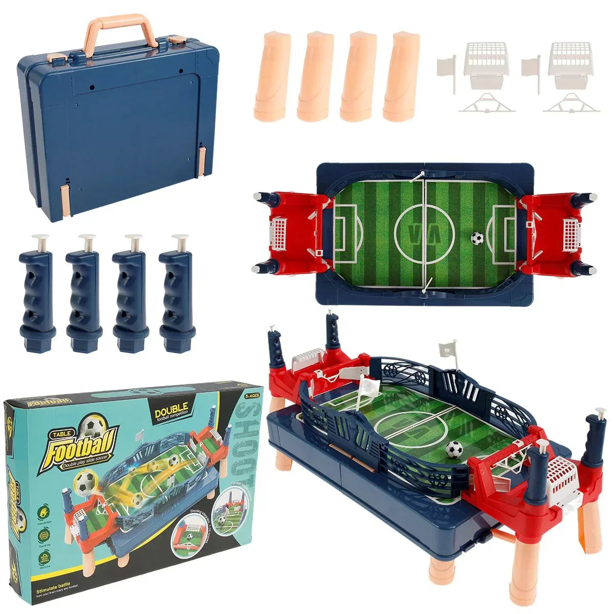 Mini Foosball Tabletop Game Set for Kids 2-Player